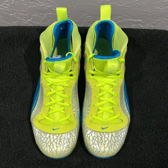 🔥🏀 NIKE Air Flightposite Exposed Volt 616765-700 Basketball Shoes Mens Size 9. - Picture 4 of 12